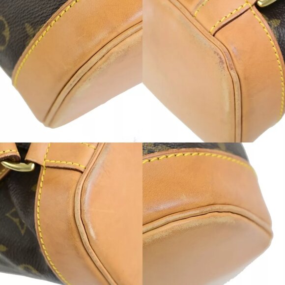 LOUIS VUITTON Montsouris MM Backpack Bag Monogram Leather Brown M51136 99FB425 - Picture 15 of 16